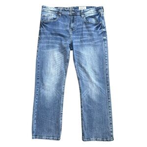 TK Axel Slim Boot W 38 L 30 Men's Jeans EUC Blue Cotton Blend 5 Pocket